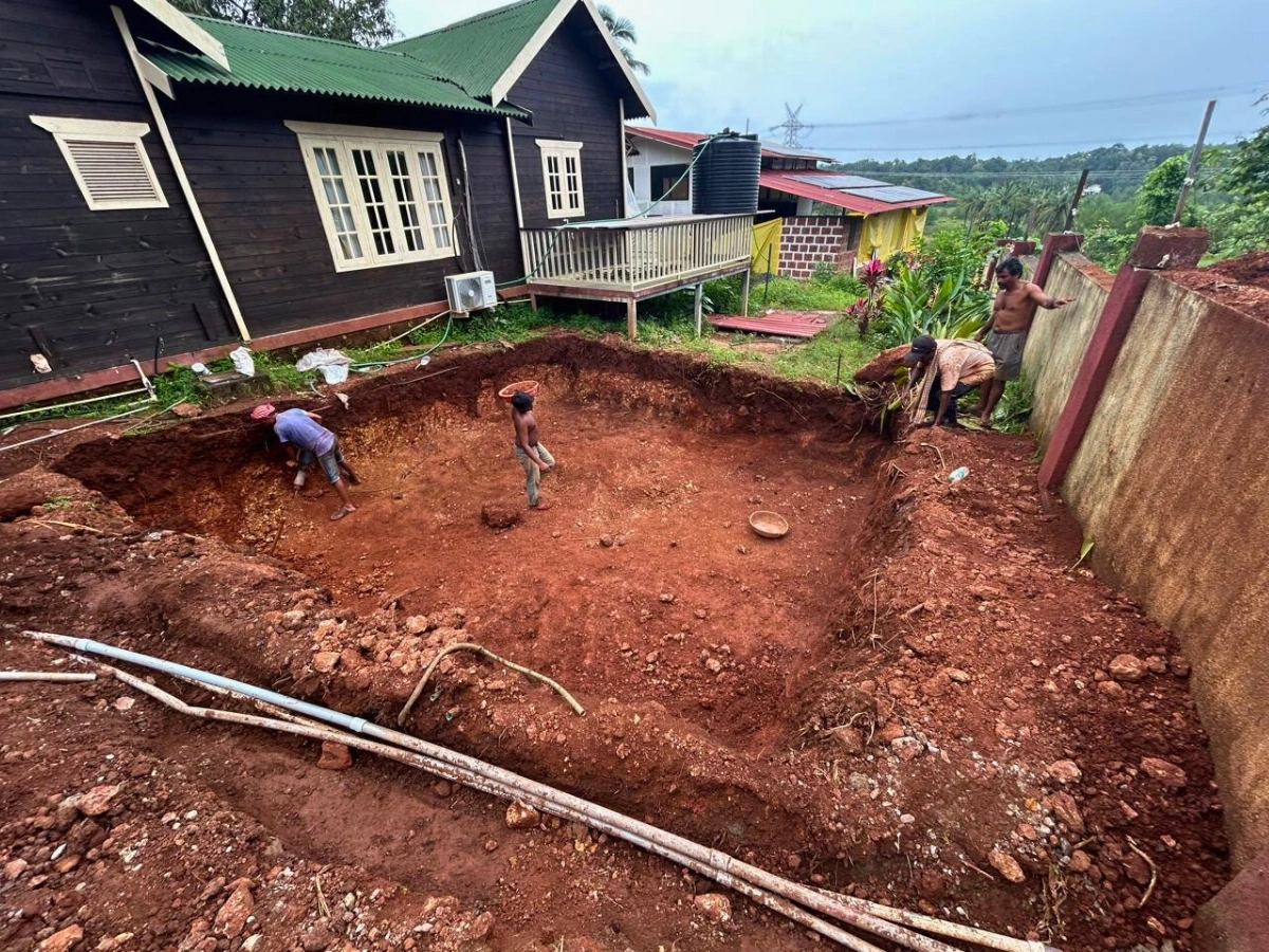 S&J Realty- Thivim pool project